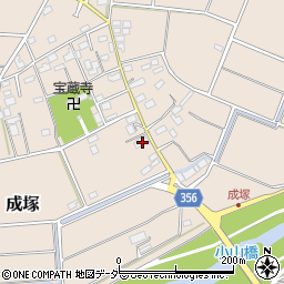 埼玉県深谷市成塚268周辺の地図