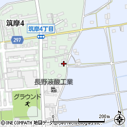 松本工業高校教員住宅周辺の地図