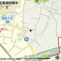 埼玉県本庄市東五十子46-11周辺の地図