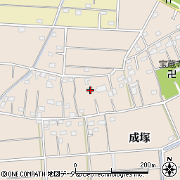 埼玉県深谷市成塚421周辺の地図