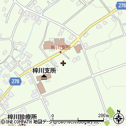 長野県松本市梓川梓2298-2周辺の地図