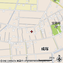 埼玉県深谷市成塚417周辺の地図