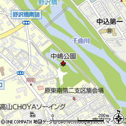 中嶋公園周辺の地図