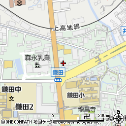 ジーネット松本支店周辺の地図