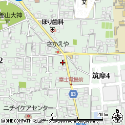 株式会社ヒューテック　松本営業本部周辺の地図