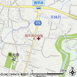 群馬県藤岡市西平井1100周辺の地図