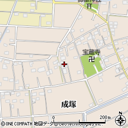 埼玉県深谷市成塚410周辺の地図