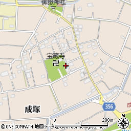 埼玉県深谷市成塚252周辺の地図