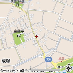 埼玉県深谷市成塚142周辺の地図