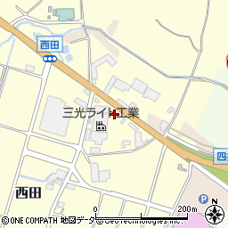 埼玉県深谷市西田97周辺の地図