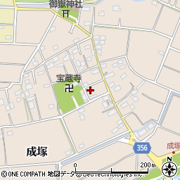 埼玉県深谷市成塚247周辺の地図