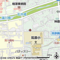 レジデンス筑摩周辺の地図