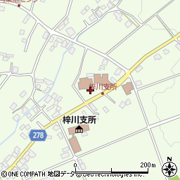 長野県松本市梓川梓2284-1周辺の地図