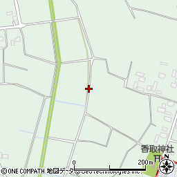 茨城県結城市東茂呂周辺の地図