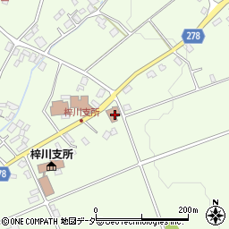 梓川郵便局周辺の地図