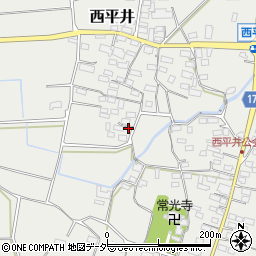 群馬県藤岡市西平井975-1周辺の地図