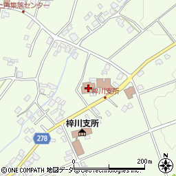 梓川公民館周辺の地図