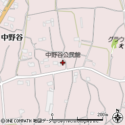 中野谷公民館周辺の地図