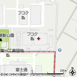 株式会社フコク　群馬工場周辺の地図