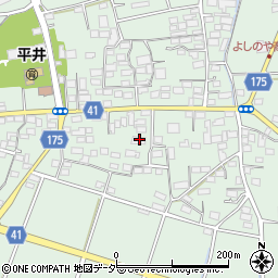 群馬県藤岡市東平井1165周辺の地図
