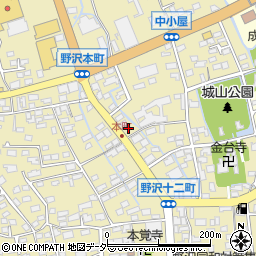 野沢郵便局周辺の地図