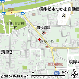嶋田ハイツ筑摩周辺の地図