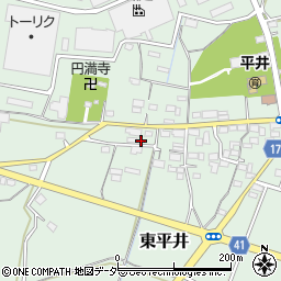 群馬県藤岡市東平井1032-1周辺の地図