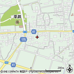 群馬県藤岡市東平井1147-1周辺の地図