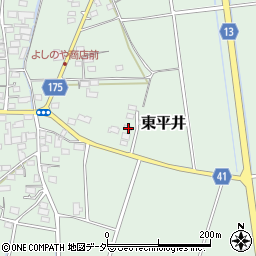 群馬県藤岡市東平井596周辺の地図