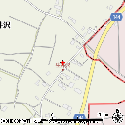 生井沢公民館周辺の地図