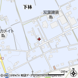 茨城県石岡市下林3301-5周辺の地図