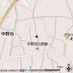茨城県小美玉市中野谷周辺の地図