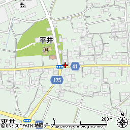 群馬県藤岡市東平井1111-1周辺の地図