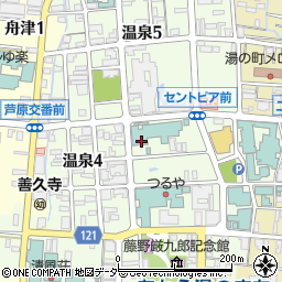 福井県あわら市温泉周辺の地図