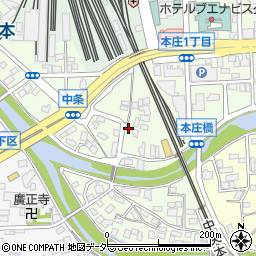 長野県松本市中条9-12周辺の地図