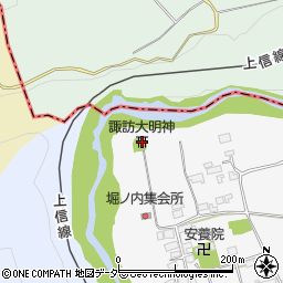 諏訪大明神周辺の地図