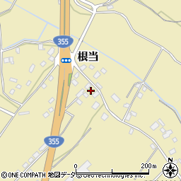茨城県石岡市根当周辺の地図