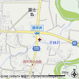 群馬県藤岡市西平井1163-4周辺の地図