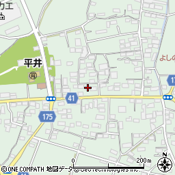 群馬県藤岡市東平井1115周辺の地図