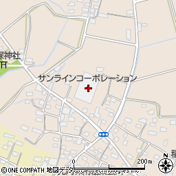 株式会社サンラインコーポレーション　神川配送センター周辺の地図