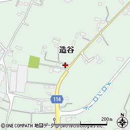 茨城県鉾田市造谷1387-3周辺の地図