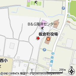 板倉町役場　保健センター周辺の地図