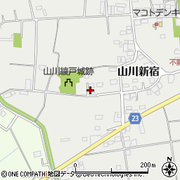 茨城県結城市山川新宿470周辺の地図