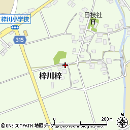 長野県松本市梓川梓1217-4周辺の地図