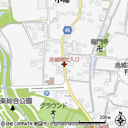赤城神社入口周辺の地図