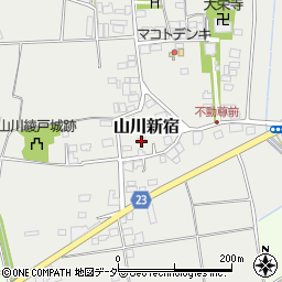 茨城県結城市山川新宿404周辺の地図
