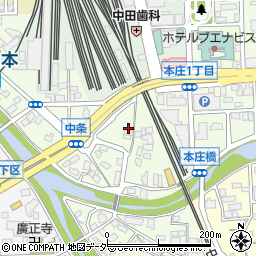 長野県松本市中条8-6周辺の地図