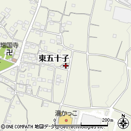 埼玉県本庄市東五十子540周辺の地図