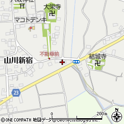 茨城県結城市山川新宿76周辺の地図