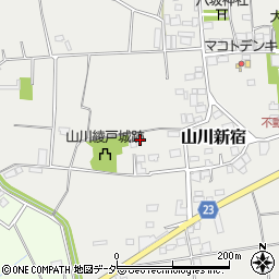 茨城県結城市山川新宿469周辺の地図